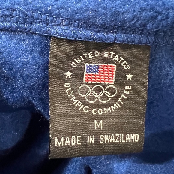 USA Mens Olympics Zip Up Fleece Vest Coat Jacket Outdoor Sports - Picture 5 of 5